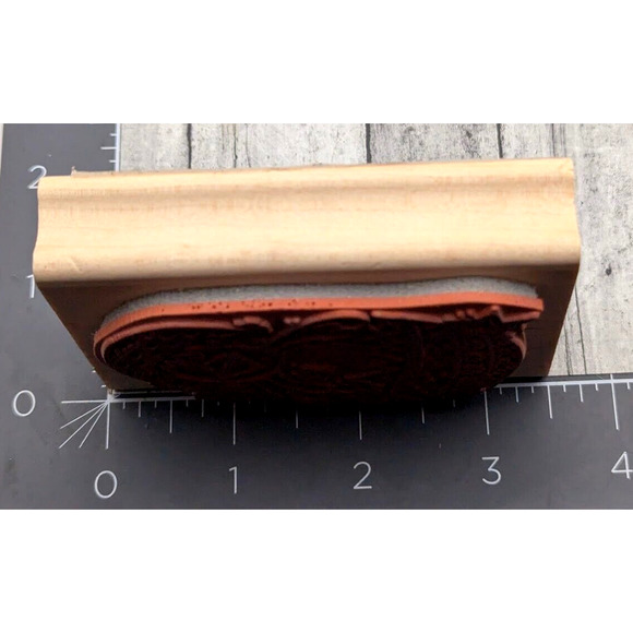 Holly Bliss Chicken Hatched Egg Easter Stars Rubber Stamp Wood #i26 - Picture 3 of 4